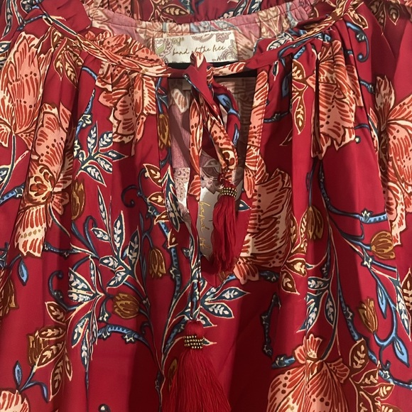 NWT Band of the Free CONNIE GARNET FLORAL MINI DRESS - Picture 8 of 9